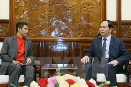 Presidente vietnamita recibe a embajador de Timor Leste