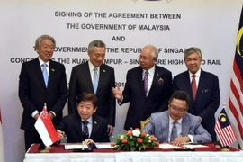 Malasia y Singapur firman acuerdo de ferrocarril de alta velocidad