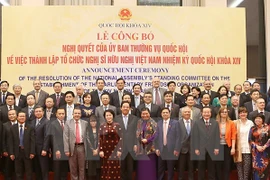 Establecen Organización Parlamentaria de Amistad del Parlamento vietnamita