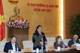 La vicepresidenta de la Asamblea Nacional, Tong Thi Phong (Fuente: VNA)