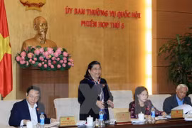 La vicepresidenta de la Asamblea Nacional, Tong Thi Phong (Fuente: VNA)