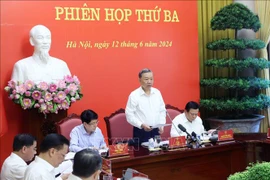 Presidente de Vietnam preside reunión de balance sobre 40 años de renovación. (Fuente: VNA)