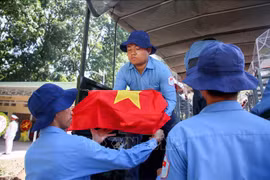 Repatrían 172 restos de soldados vietnamitas caídos en Camboya. (Fuente: VNA)