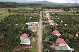 La aldea Le, en la comuna fronteriza de Mo Rai (Sa Thay, Kon Tum). Fuente: VNA)