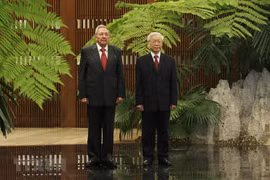 [Fotos] Secretario general del Partido Comunista de Vietnam se reúne con Rául Castro