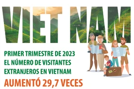 Número de visitantes extranjeros en vietnam aumentó 29,7 veces