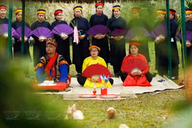 Único Festival Nang Hai de la minoría étnica Tay en el norte de Vietnam