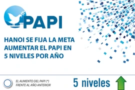 Hanoi se fija la meta aumentar el PAPI en 5 niveles por año 