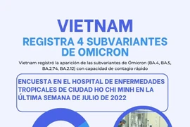 Vietnam registra cuatro subvariantes de Ómicron