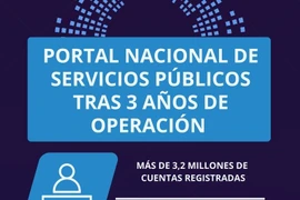 Portal nacional de servicios públicos tras tres años de operación