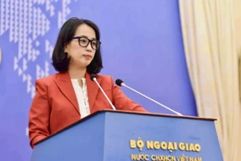 La portavoz de la Cancillería, Pham Thu Hang. (Foto: Cancillería)