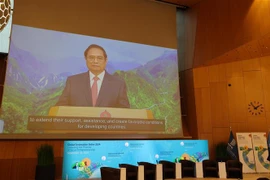 El primer ministro de Vietnam, Pham Minh Chinh, interviene en el evento. (Foto: VNA)