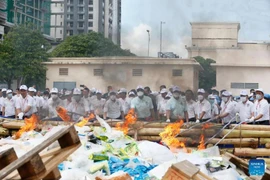 Camboya quema drogas por valor de 22,7 millones de dólares (Foto: english.news.cn)