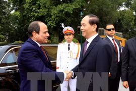Presidente de Egipto concluye visita a Vietnam
