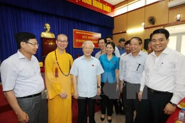 Máximo dirigente partidista vietnamita dialoga con electores capitalinos