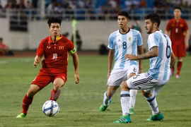 Fútbol: Selección sub-22 de Vietnam cae en partido amistoso con Argentina