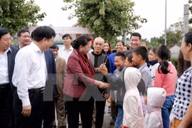Presidenta del Parlamento vietnamita llama a impulsar modernización de zonas rurales