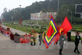Ceremonia de ofrendas de incienso celebrada en honor de los Reyes Hung