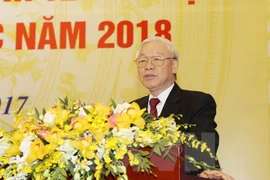 Máximo dirigente partidista traza principales labores de Vietnam en 2018