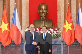 Presidente de Vietnam recibe a su homólogo de República Checa 