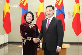 Vicepresidenta vietnamita dialoga con líderes de Mongolia