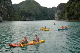 Reanudan servicios de kayak en Bahía vietnamita de Ha Long