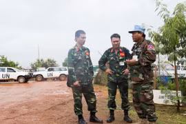 Hospital ambulante de Vietnam dispuesto para las misiones de la ONU