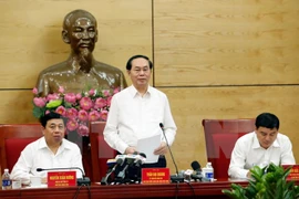 Presidente vietnamita exhorta a Nghe An a fomentar gestión de terreno y minerales
