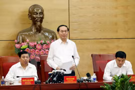 Presidente vietnamita exhorta a Nghe An a fomentar gestión de terreno y minerales