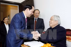 Presidente de Vietnam destaca contribuciones del exdirigente partidista