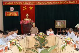 Líder partidista vietnamita insta a Kon Tum a desarrollar agricultura de alta tecnología 