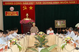 Líder partidista vietnamita insta a Kon Tum a desarrollar agricultura de alta tecnología 