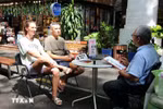 Turistas extranjeros en Ciudad Ho Chi Minh. (Fuente: VNA)