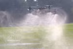 Uso de drones en el cuidado del arroz en la comuna Vi Thanh 1, ciudad de Can Tho. (Fuente: VNA)