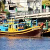 Los barcos pesqueros de Binh Thuan anclados en el río Ca Ty. (Foto: VNA)