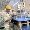 Línea de producción de piezas para automóviles y motocicletas en la Compañía de Industria de Precisión de Vietnam 1 en la provincia de Phu Tho. (Fuente: VNA)