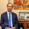 El embajador de Vietnam en Estados Unidos, Nguyen Quoc Dung, en la entrevista. (Fuente: VNA)