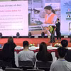 En el seminario titulado "El sector electrónico de Vietnam en la cadena de suministro verde: desde los criterios ESG y el embalaje sostenible hasta los requisitos del mercado global". (Fuente: nhandan.vn)