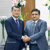 El primer ministro de Vietnam, Le Minh Hung, recibe a Sanjay Dhawan, vicepresidente de ACME. (Fuente: VNA)