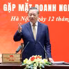 El secretario general del Partido Comunista de Vietnam y presidente del país, To Lam, habla en el evento. (Fuente: VNA)