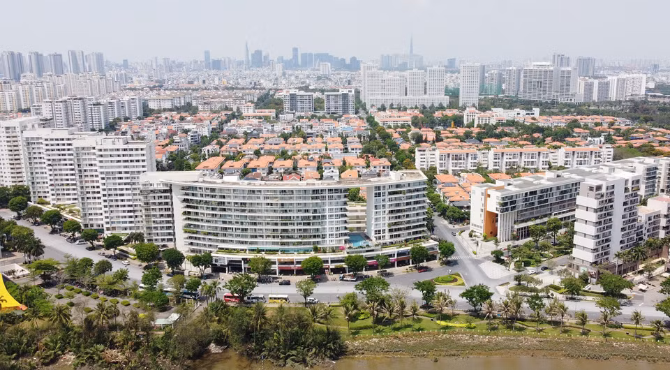 Panorama del barrio Nam Quang 2, zona residencial de Phu My Hung. Foto: VNA
