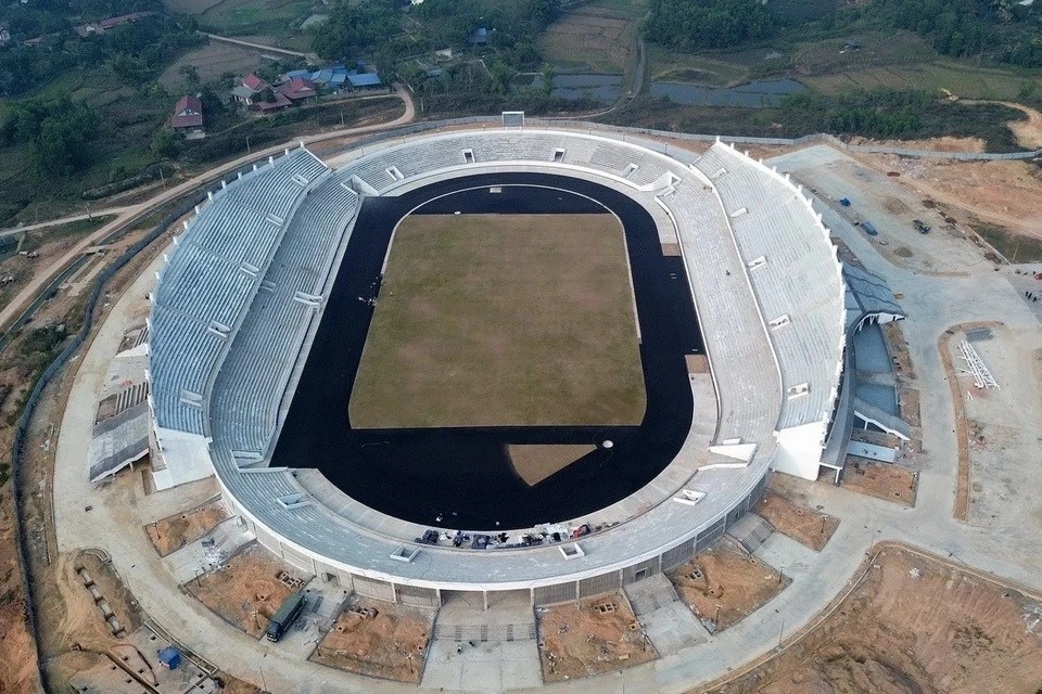 El estadio Thai Nguyen visto desde lo alto. (Foto: Quoc Khanh/VNA)