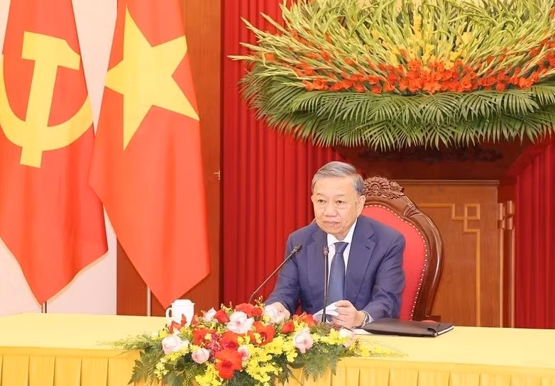 El secretario general del Partido Comunista y presidente de Vietnam, To Lam. (Foto: VNA)