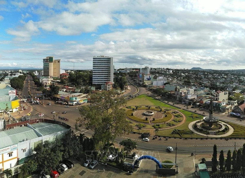 Un rincón de la ciudad de Pleiku, provincia de Gia Lai, en la Altiplanicie Occidental (Fuente: VNA)