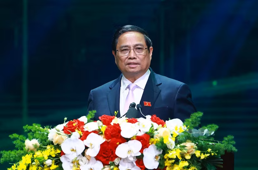 El primer ministro de Vietnam, Pham Minh Chinh, habló en la ceremonia