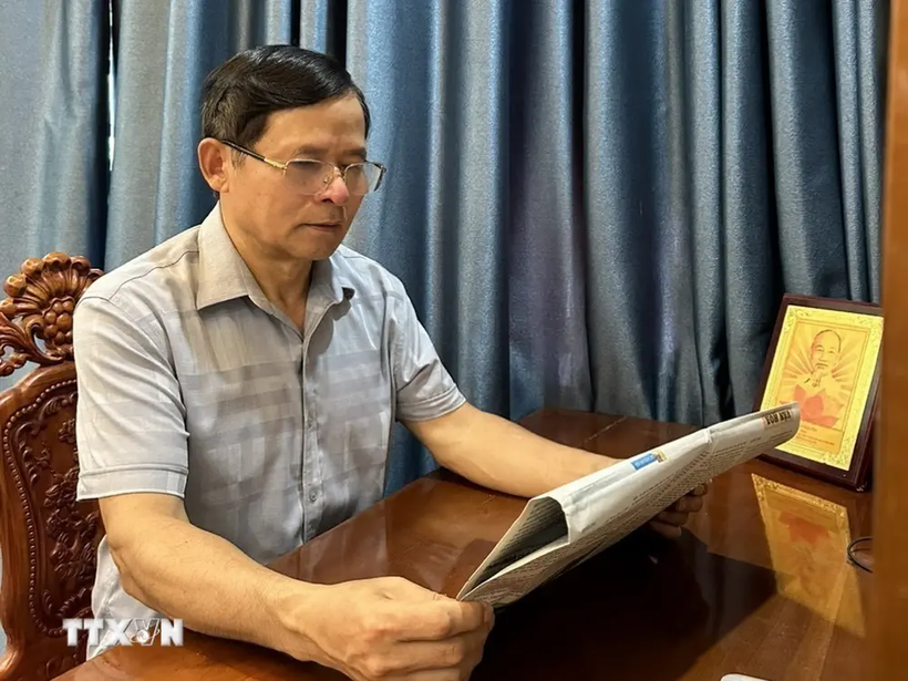 Bach Cong Tien, expresidente del Comité Popular del distrito de Ba Vi en Hanoi. (Fuente:VNA)