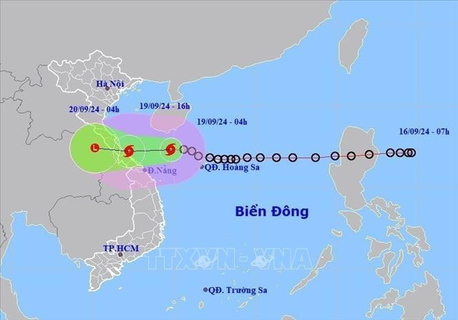 Dirección de movimiento de la tormenta No. 4. (Fuente:VNA)