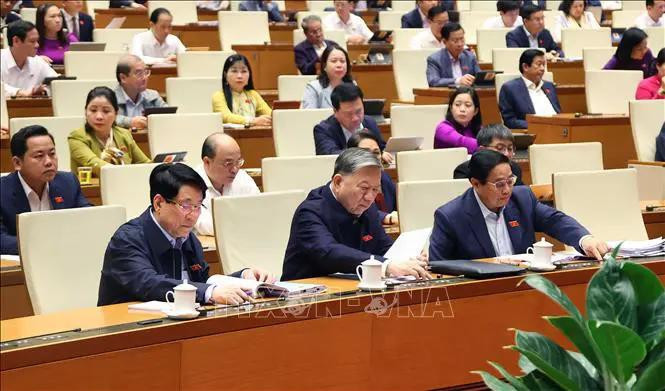 Diputados de la Asamblea Nacional votaron a favor de aprobar la Ley de Justicia para Menores. (Fuente: VNA)