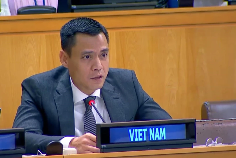 El embajador Dang Hoang Giang, jefe de la misión representante permanente de Vietnam ante las Naciones Unidas (Fuente: VNA)
