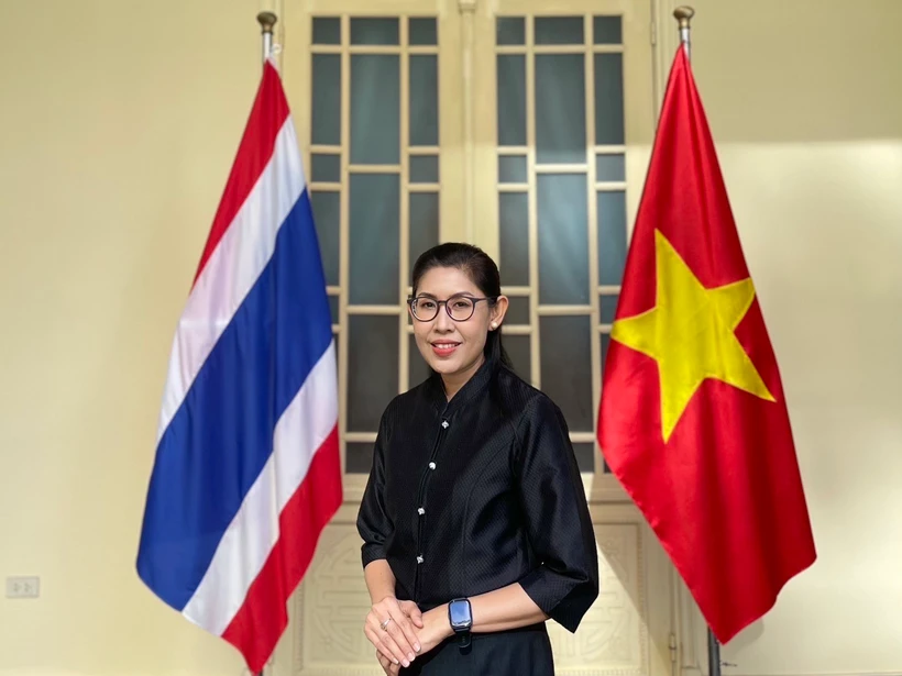 La embajadora tailandesa en Vietnam, Urawadee Sriphiromya. (Fuente:VNA)